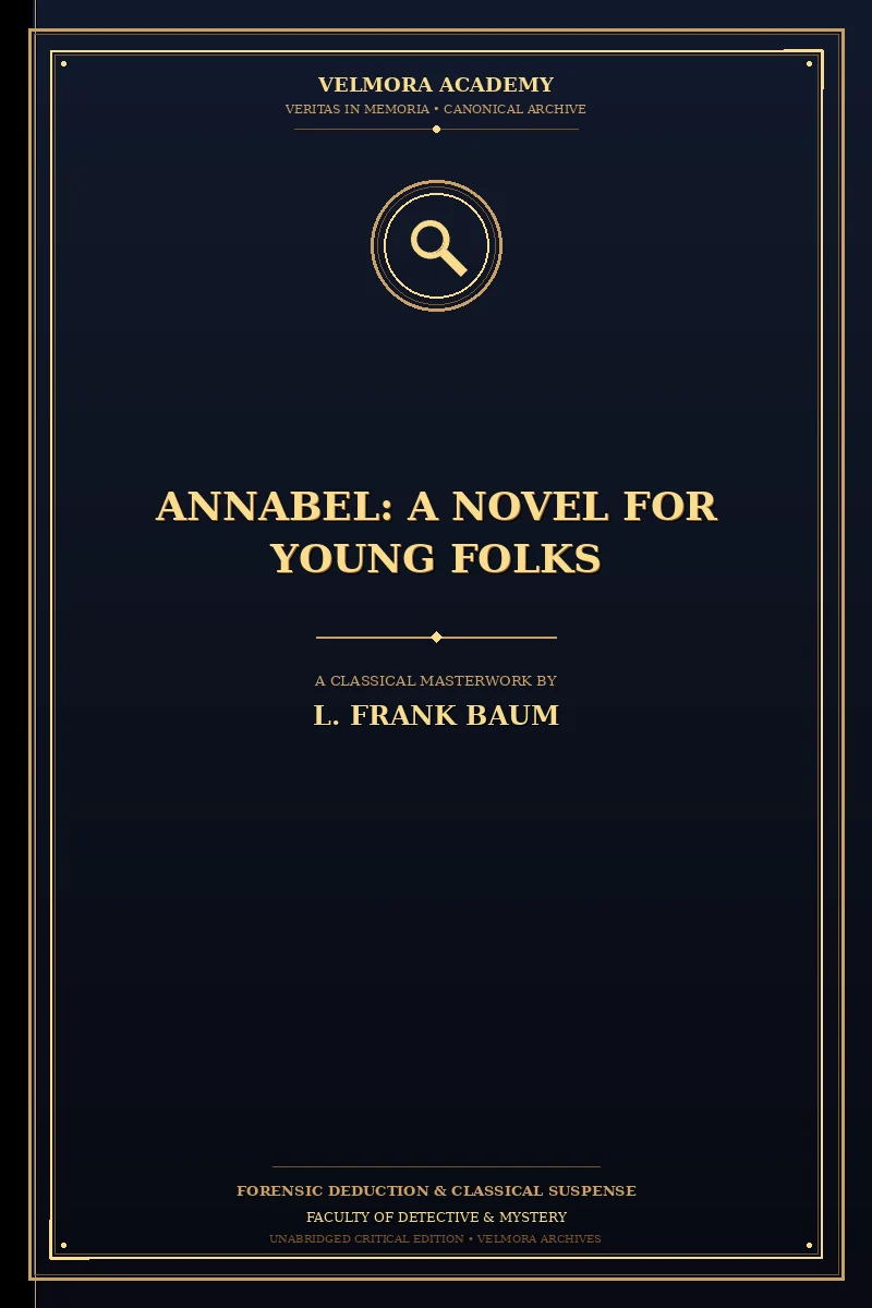 Annabel: A Novel for Young Folks