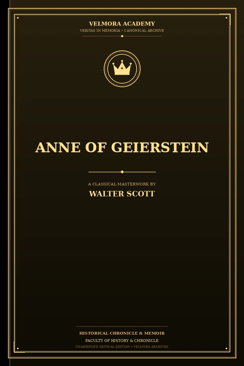 Cover of Anne of Geierstein