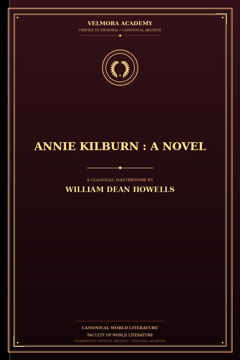 Cover of Annie Kilburn : a Novel
