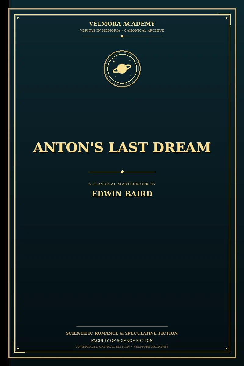 Cover of Anton's last dream