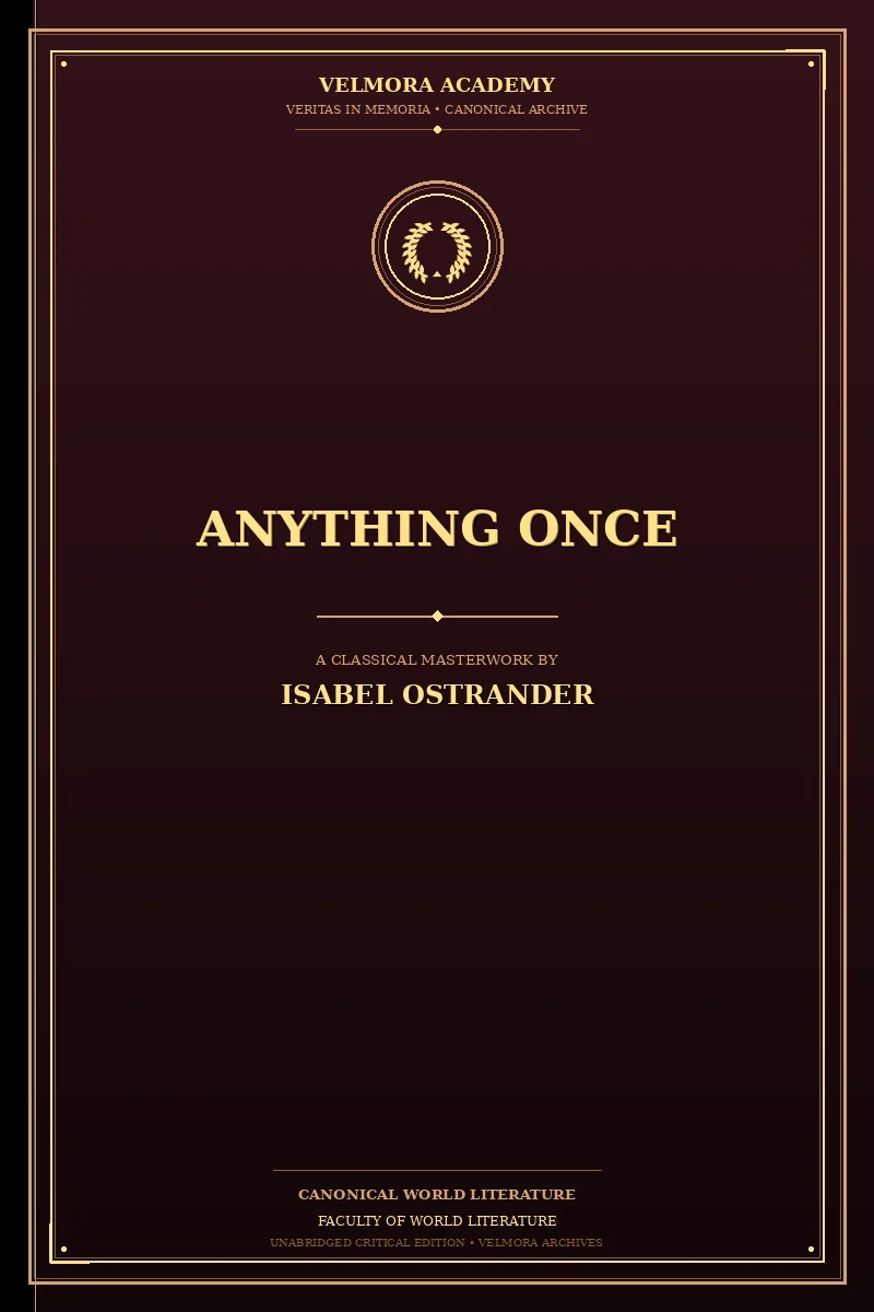 Cover of Anything Once