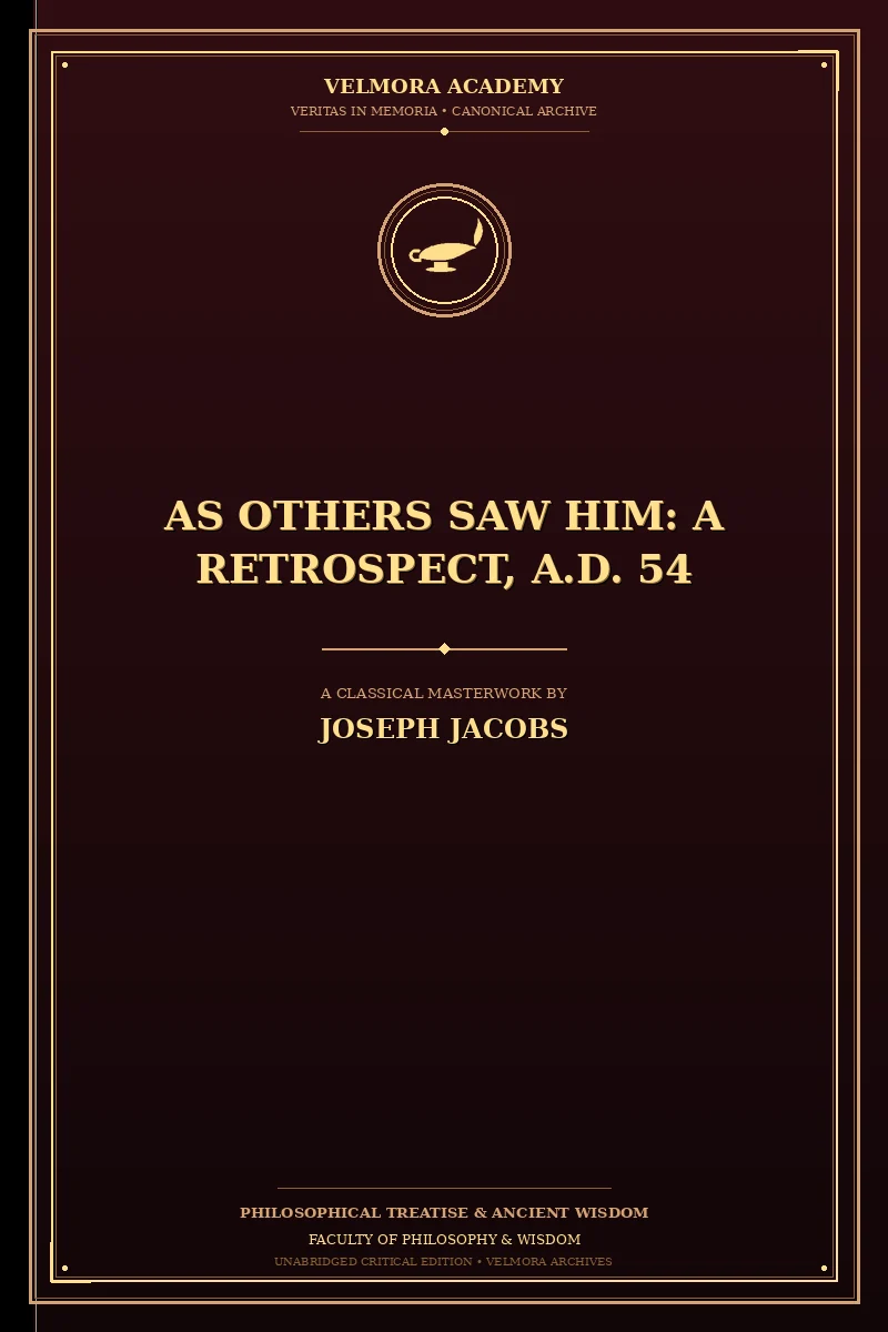 Cover of As Others Saw Him: A Retrospect, A.D. 54