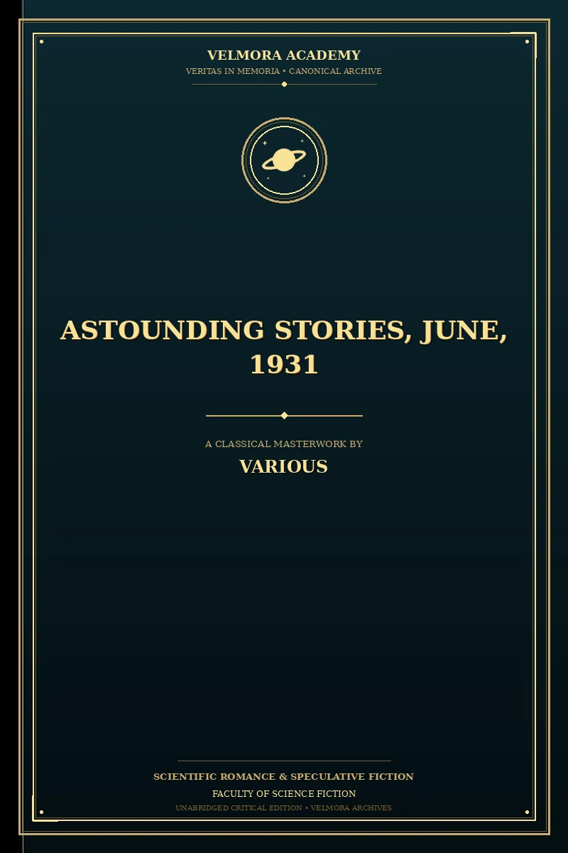 Astounding Stories, June, 1931
