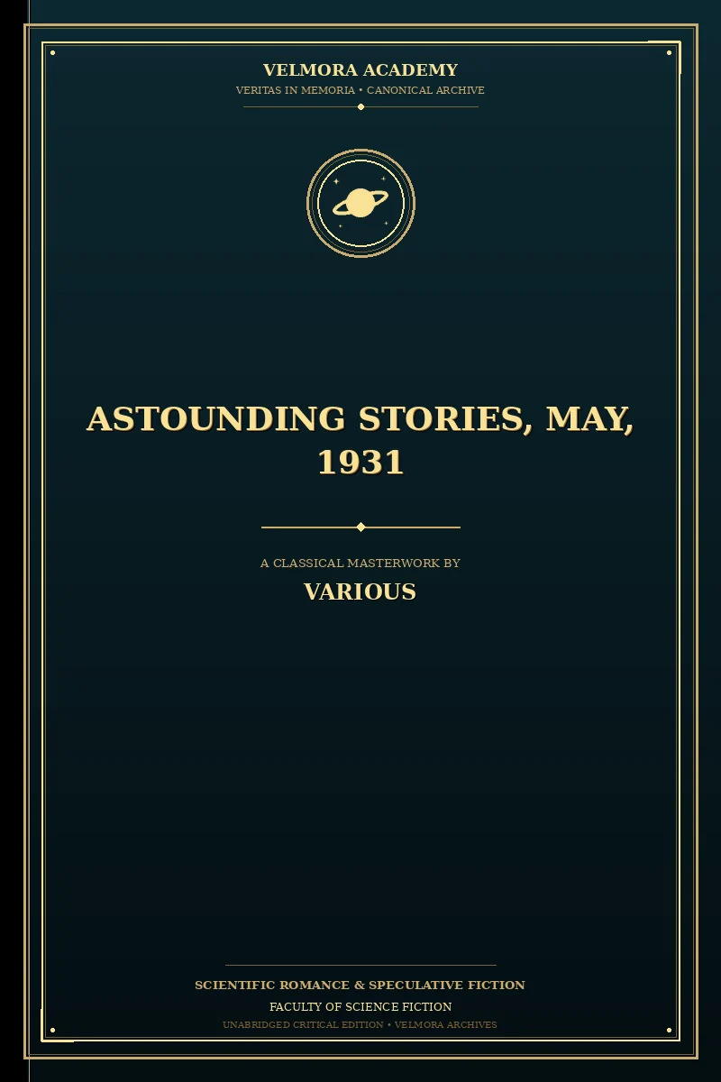 Cover of Astounding Stories, May, 1931