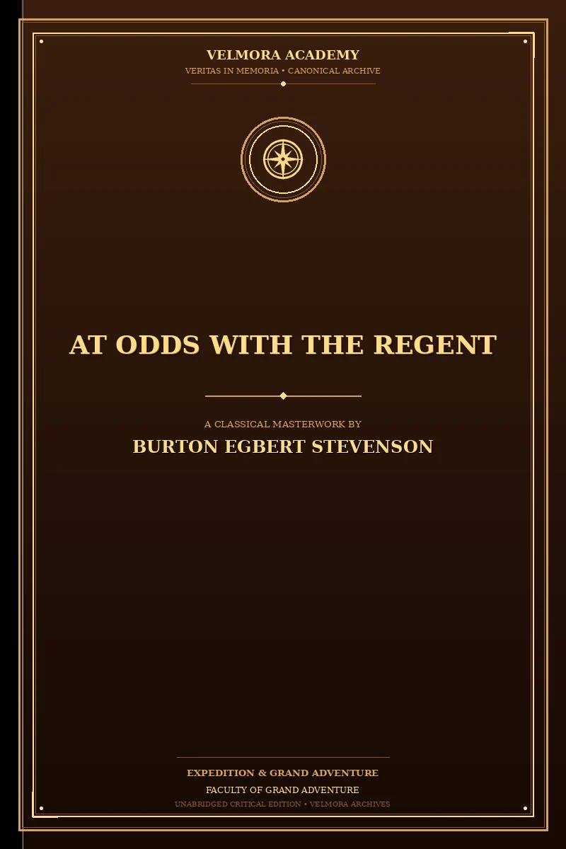 Cover of At Odds with the Regent