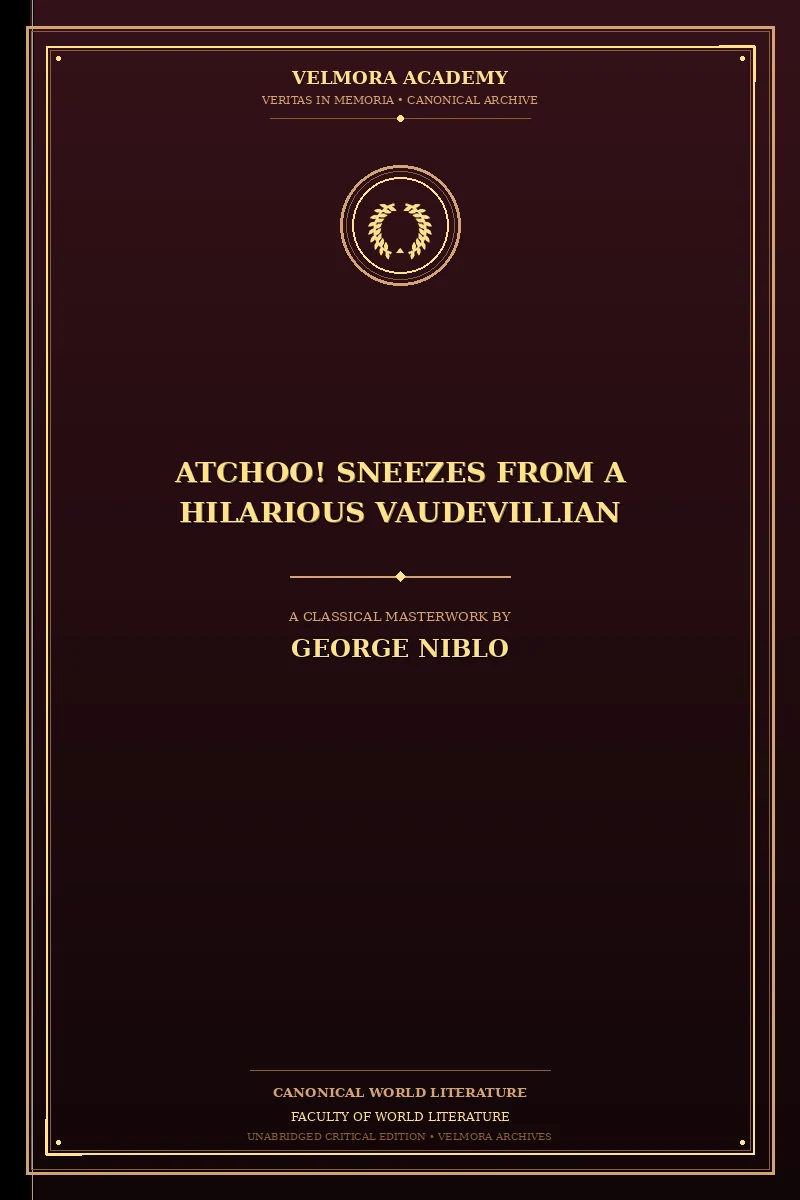 Cover of Atchoo! Sneezes from a Hilarious Vaudevillian