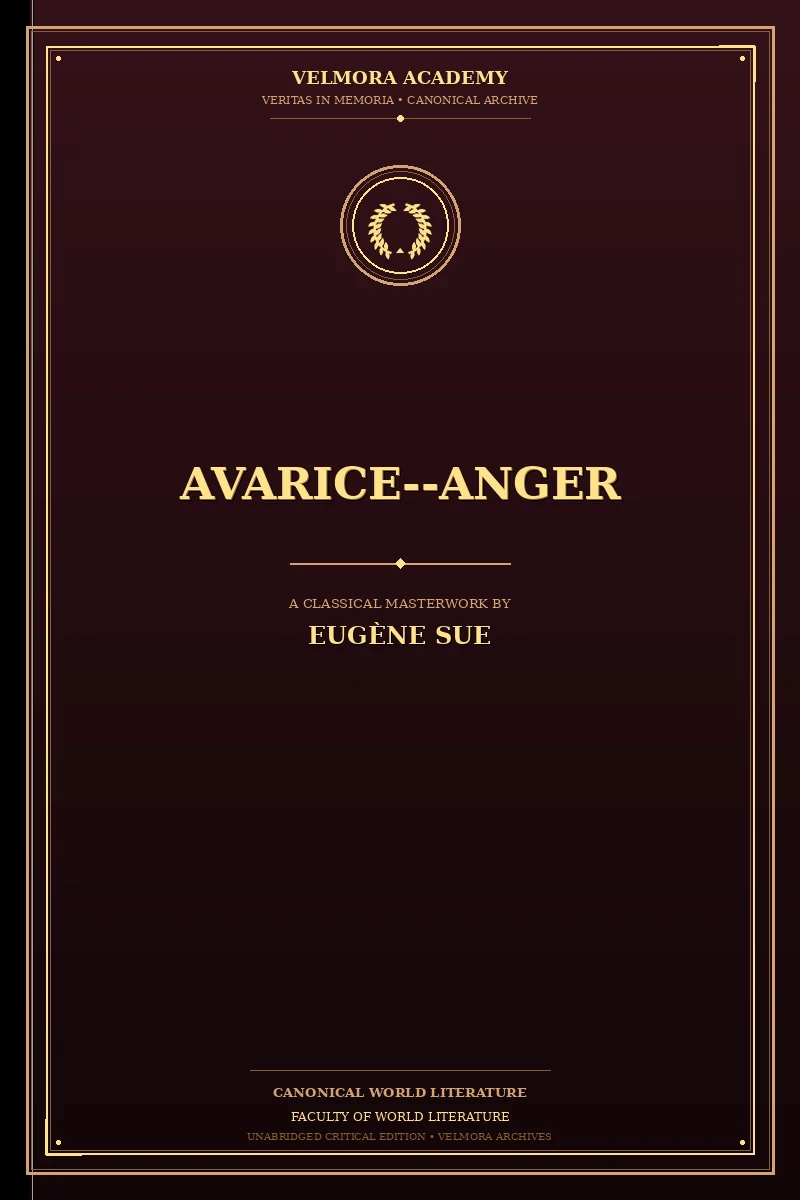 Avarice--Anger
