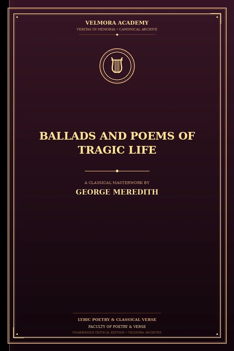 Cover of Ballads and Poems of Tragic Life