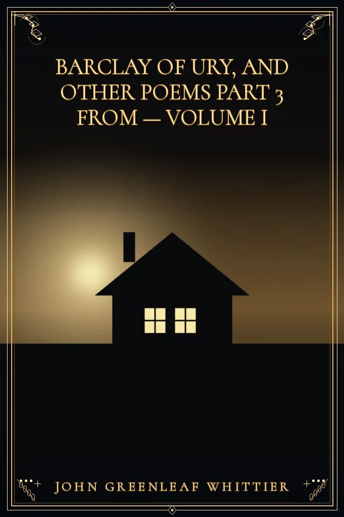 Cover of Barclay of Ury, and other poems Part 3 From — Volume I