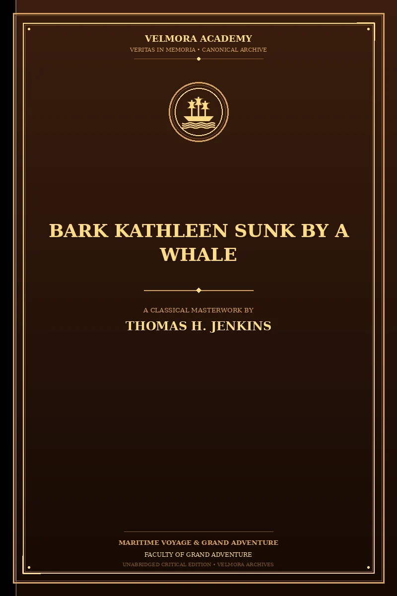 Cover of Bark Kathleen Sunk by a Whale