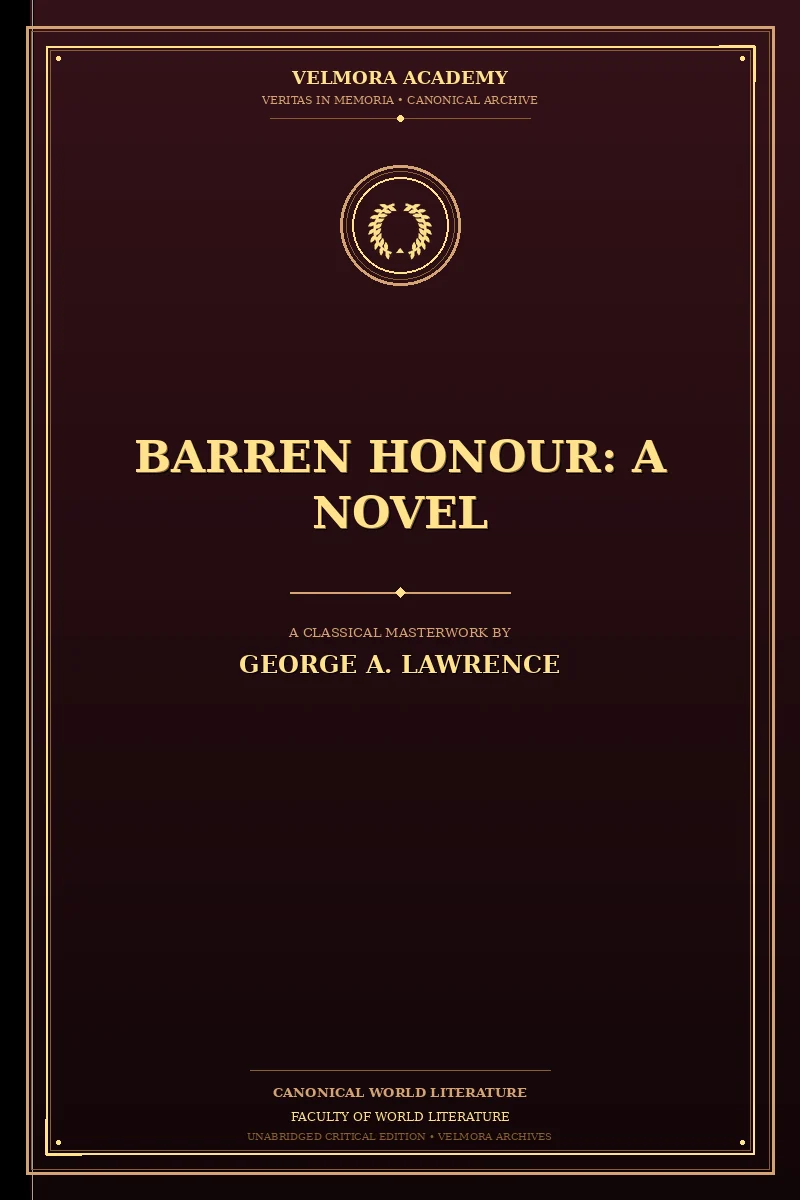 Barren Honour: A Novel
