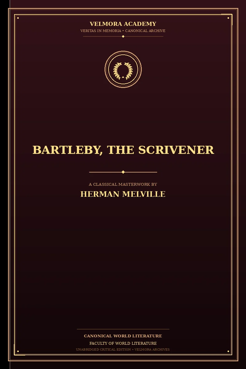 Cover of Bartleby, the Scrivener