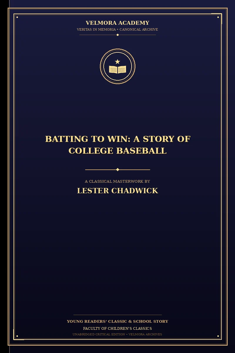 Cover of Batting to Win: A Story of College Baseball