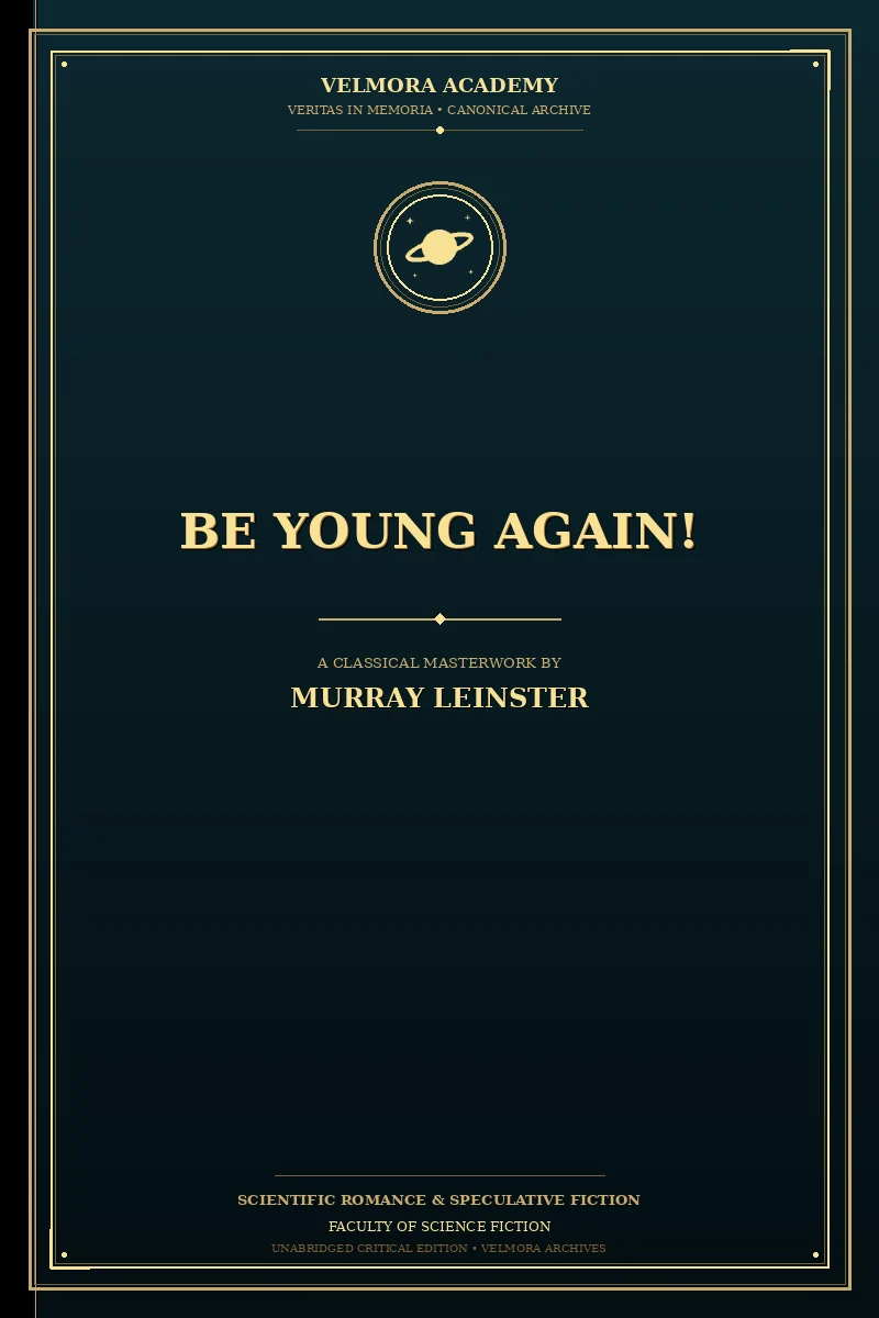 Cover of Be young again!
