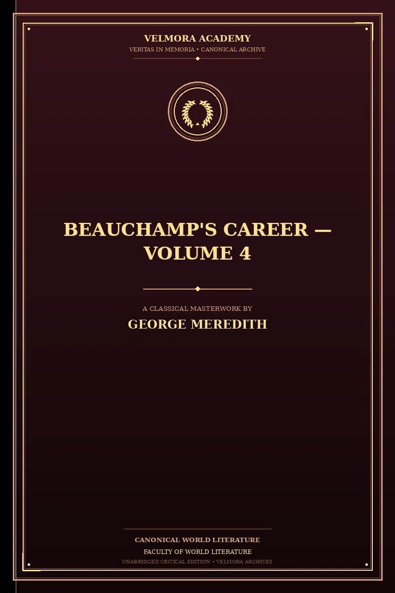Cover of Beauchamp's Career — Volume 4