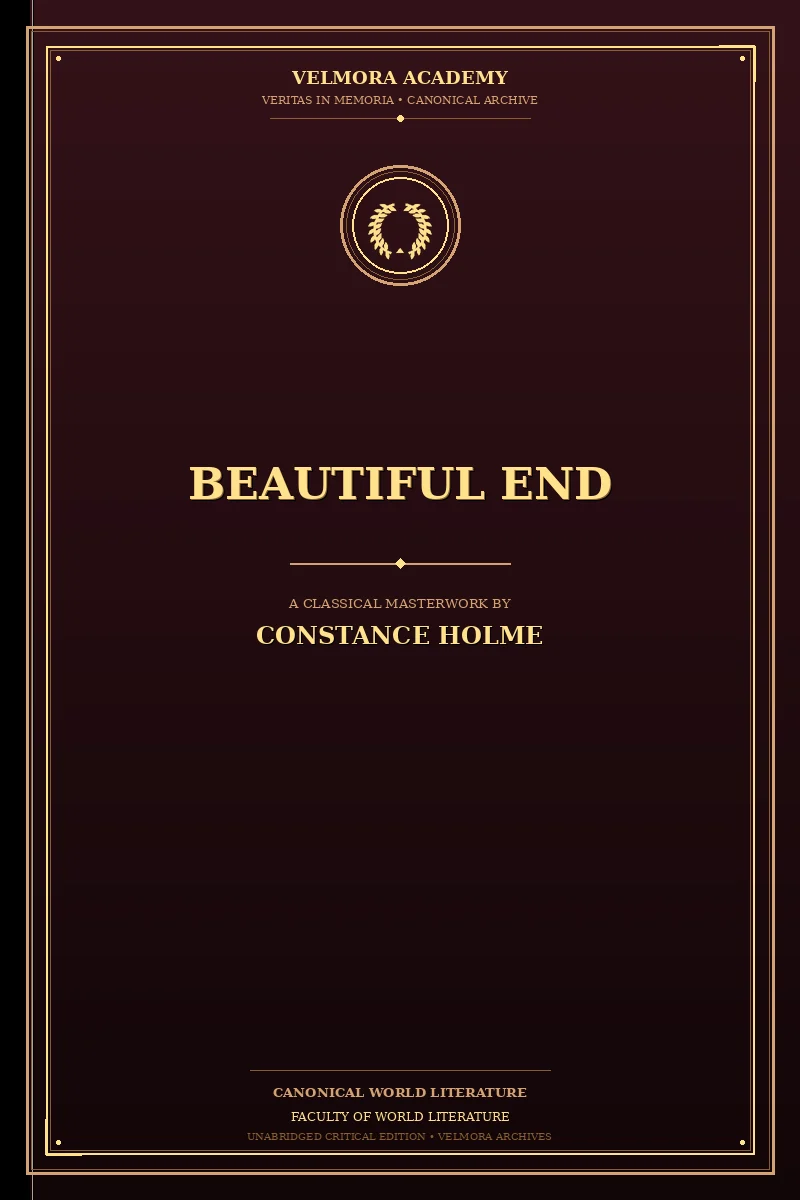 Cover of Beautiful end