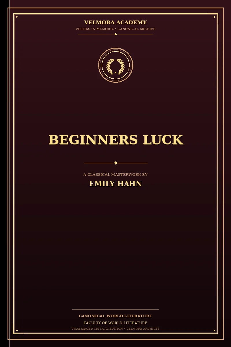 Cover of Beginners Luck