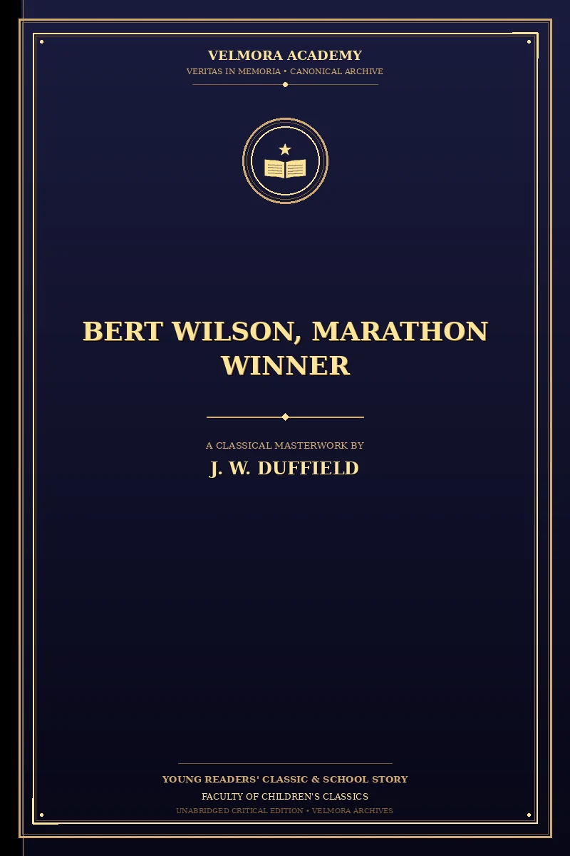 Bert Wilson, Marathon Winner
