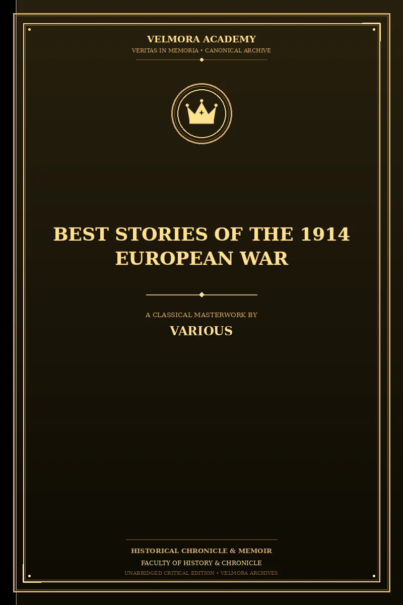Cover of Best Stories of the 1914 European War