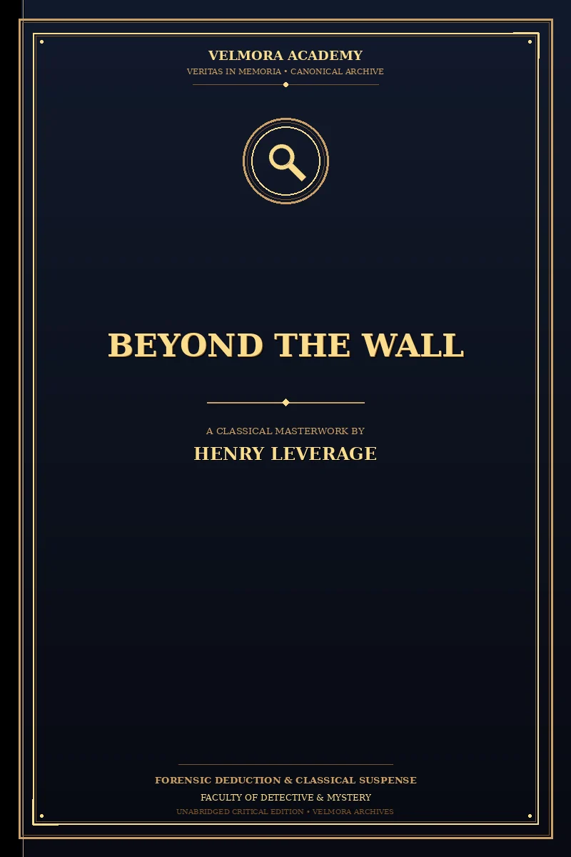 Cover of Beyond the wall