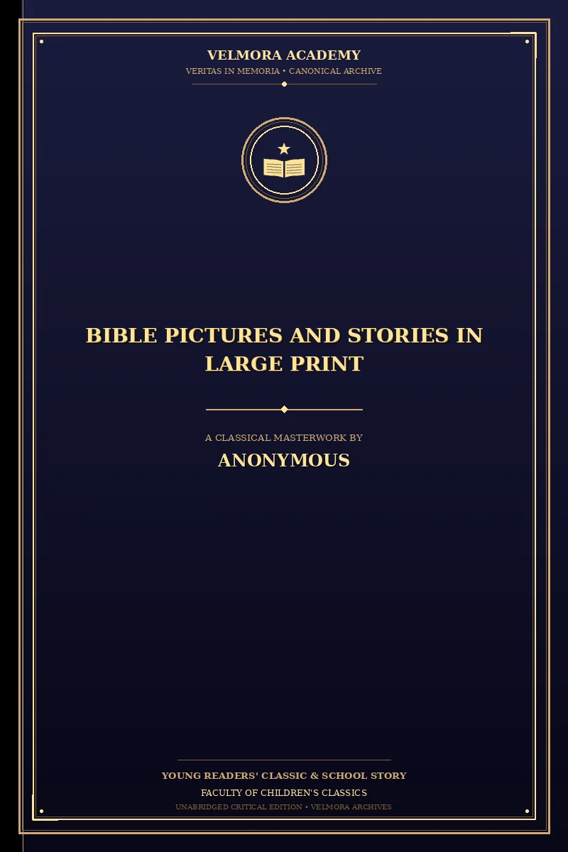 Cover of Bible Pictures and Stories in Large Print