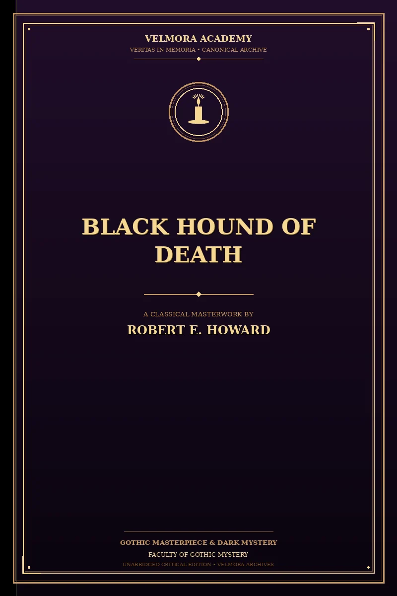 Cover of Black hound of death