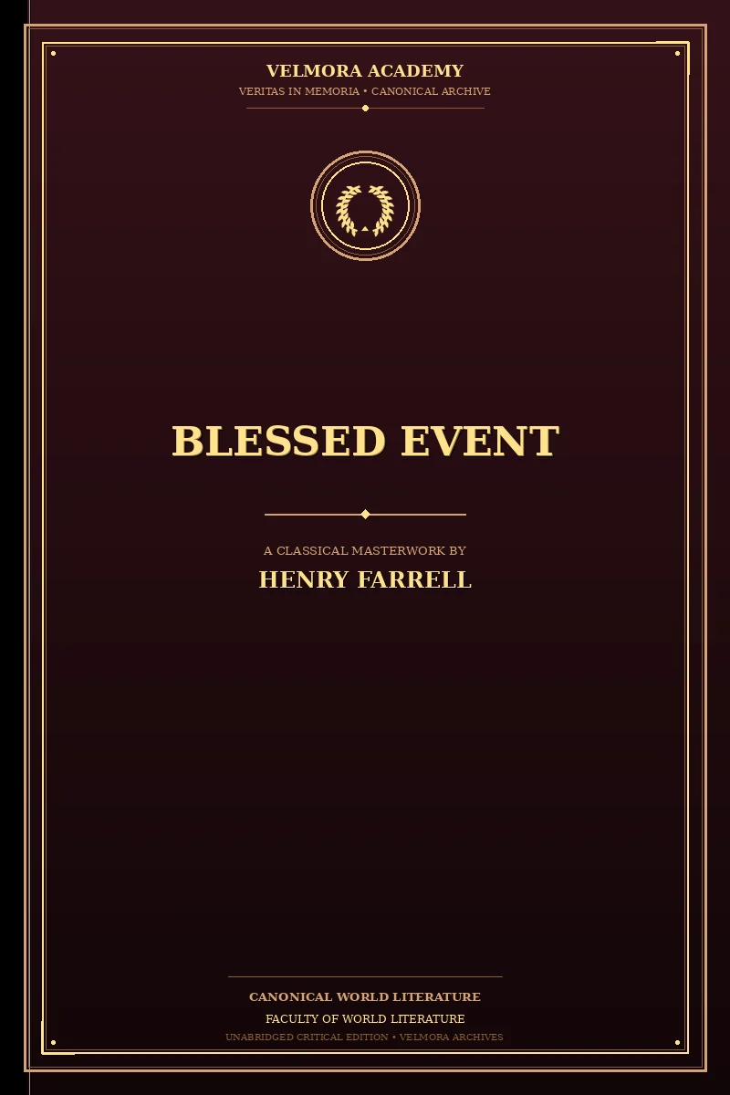 Cover of Blessed Event