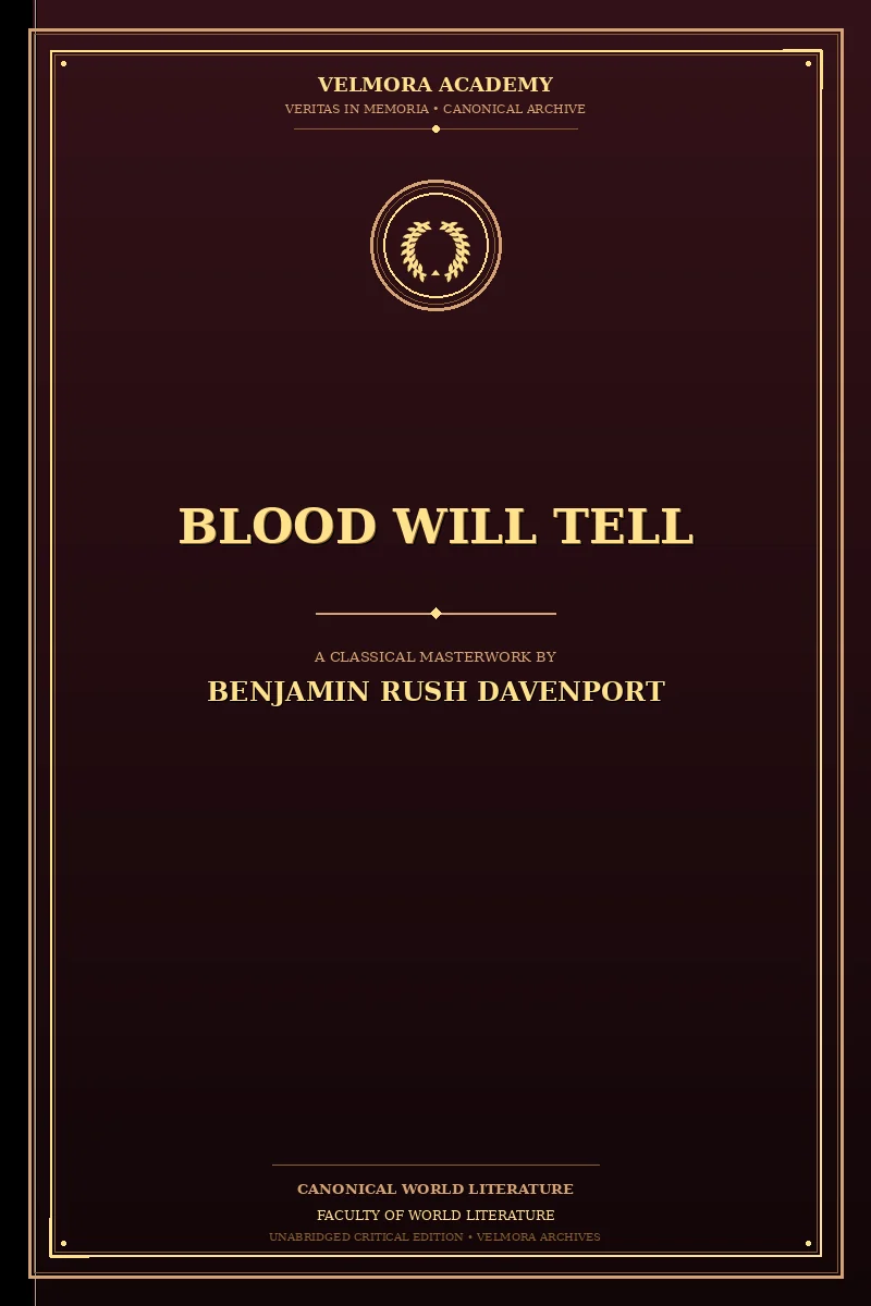 Blood Will Tell