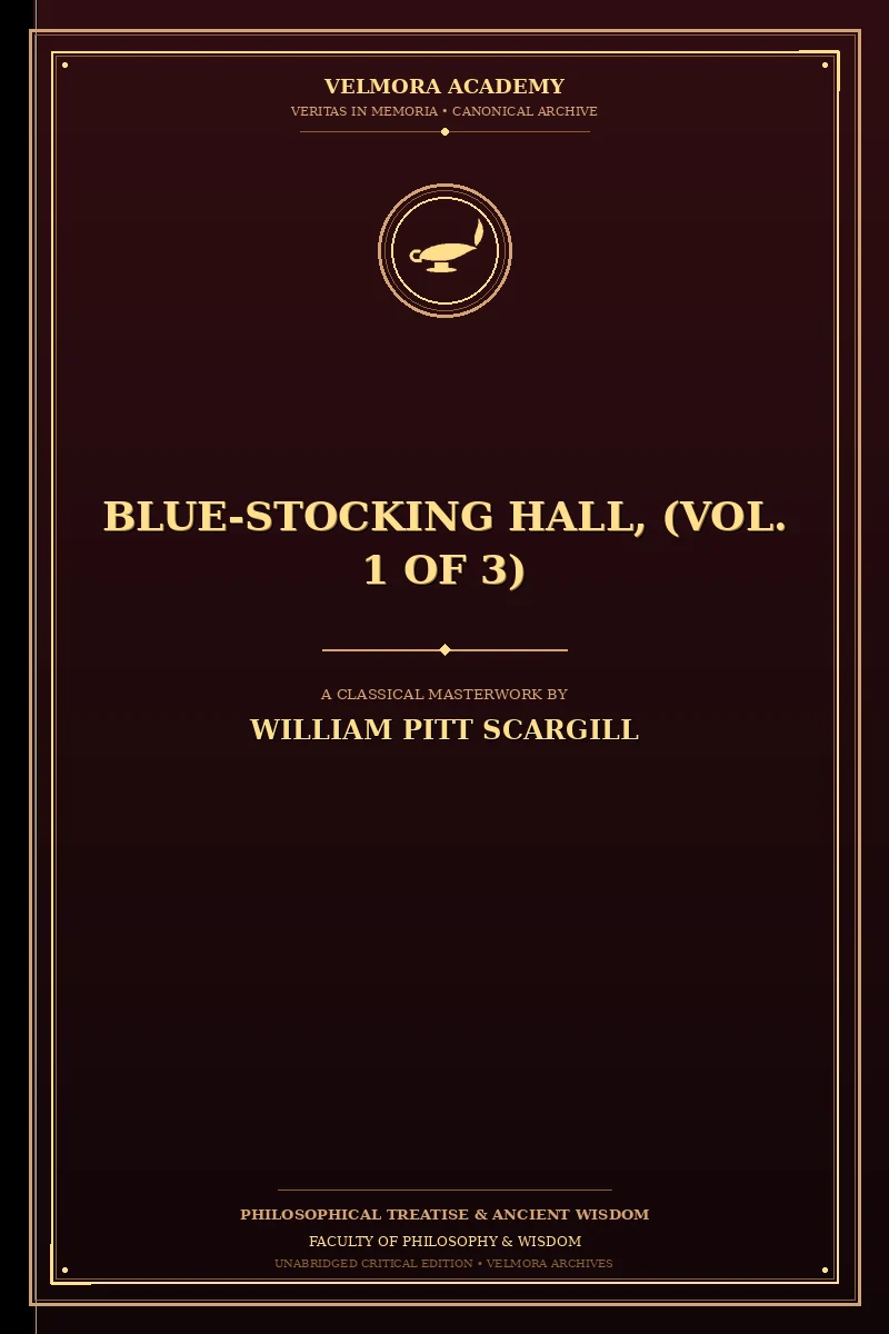 Cover of Blue-Stocking Hall, (Vol. 1 of 3)