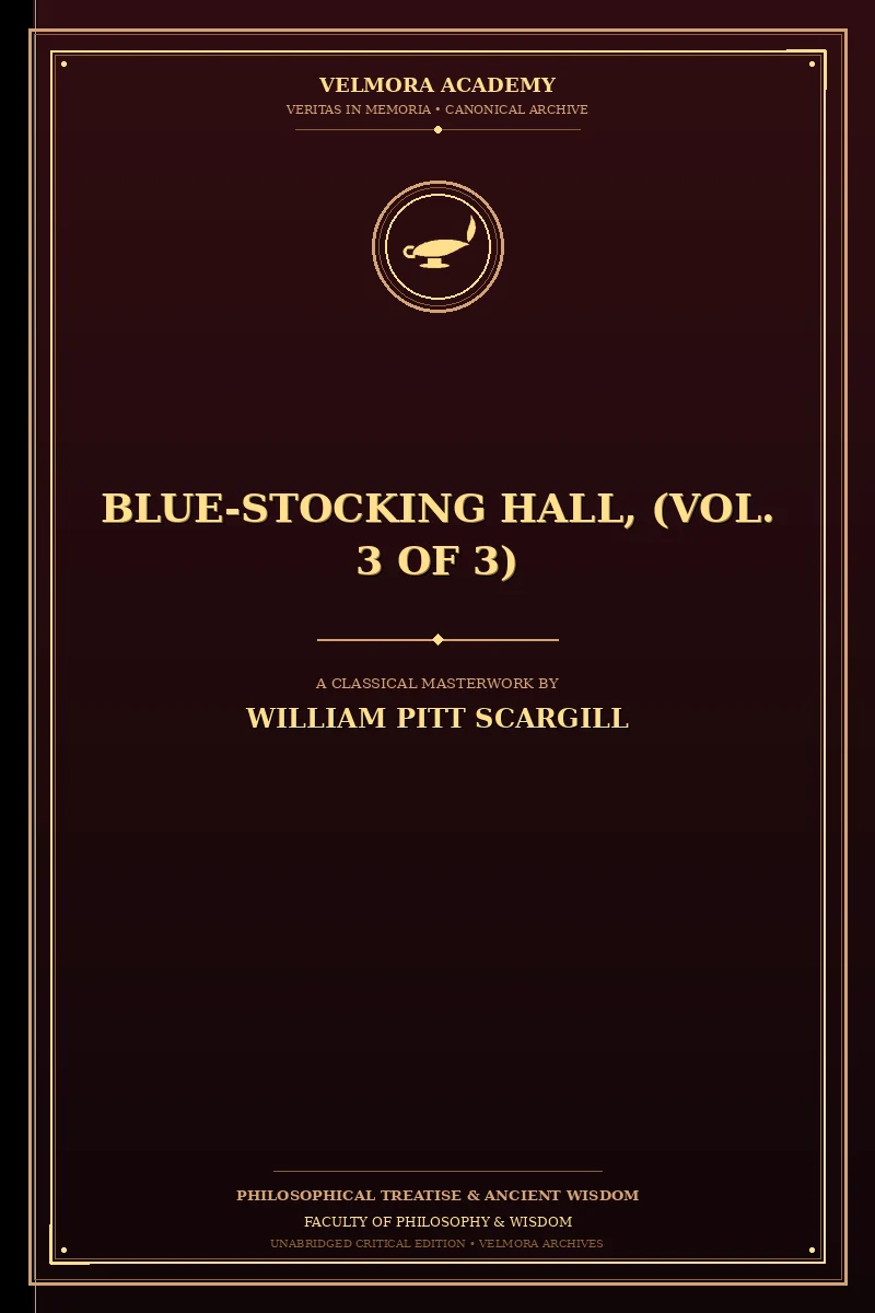 Cover of Blue-Stocking Hall, (Vol. 3 of 3)