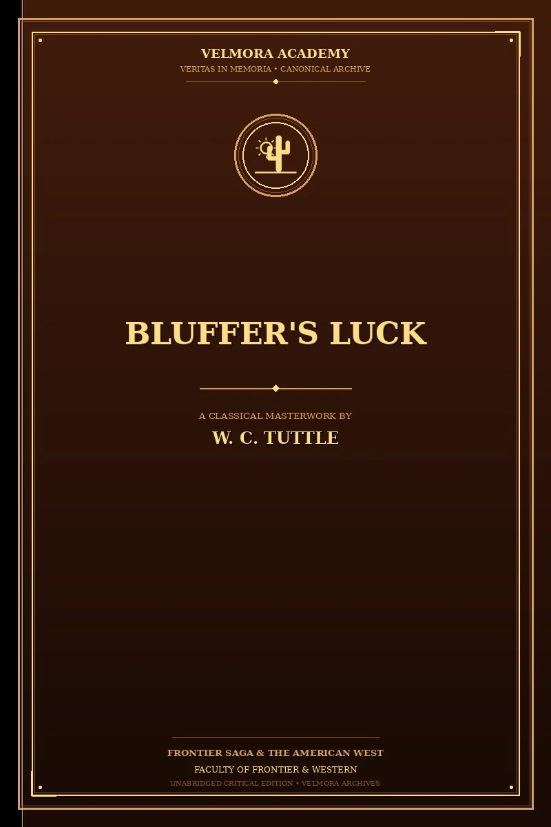 Cover of Bluffer's luck