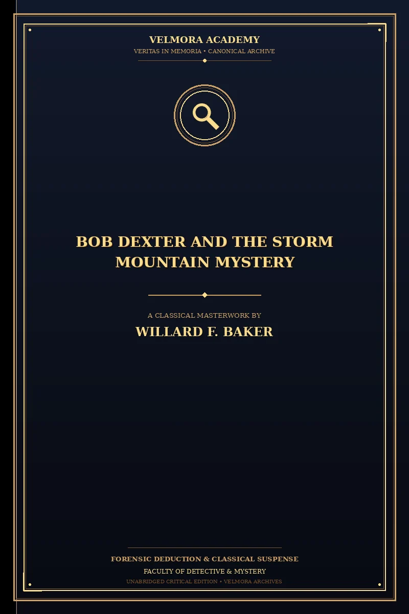 Bob Dexter and the Storm Mountain Mystery