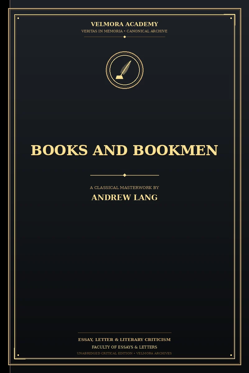 Books and Bookmen
