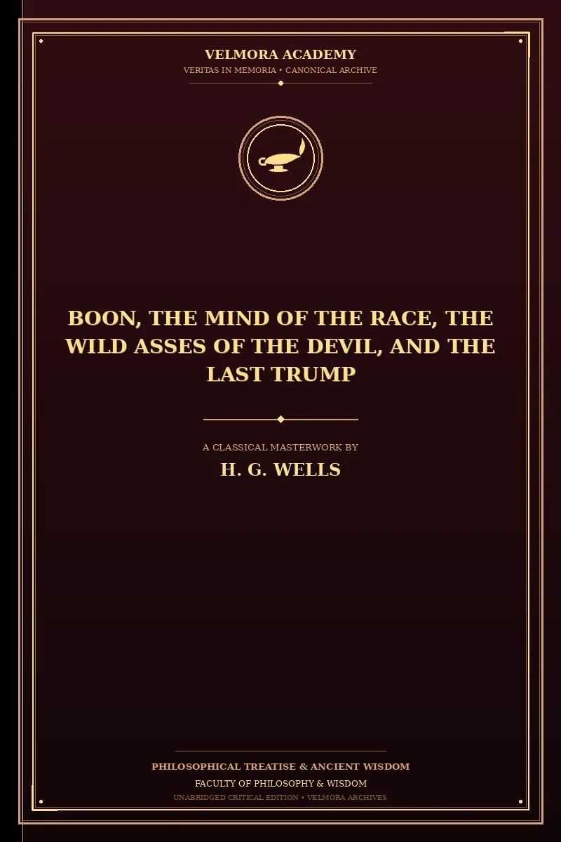 Boon, The Mind of the Race, The Wild Asses of the Devil, and The Last Trump
