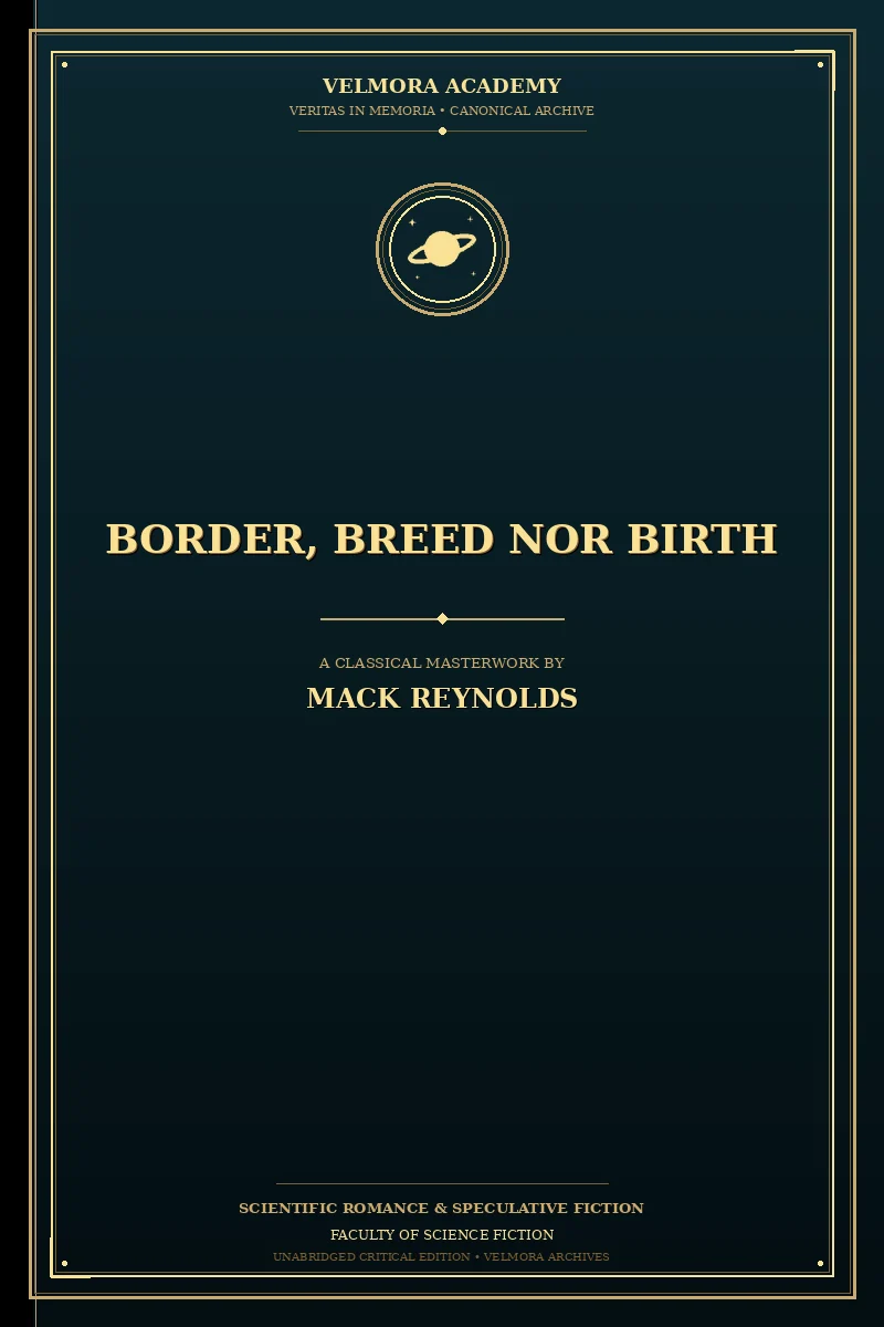Cover of Border, Breed Nor Birth
