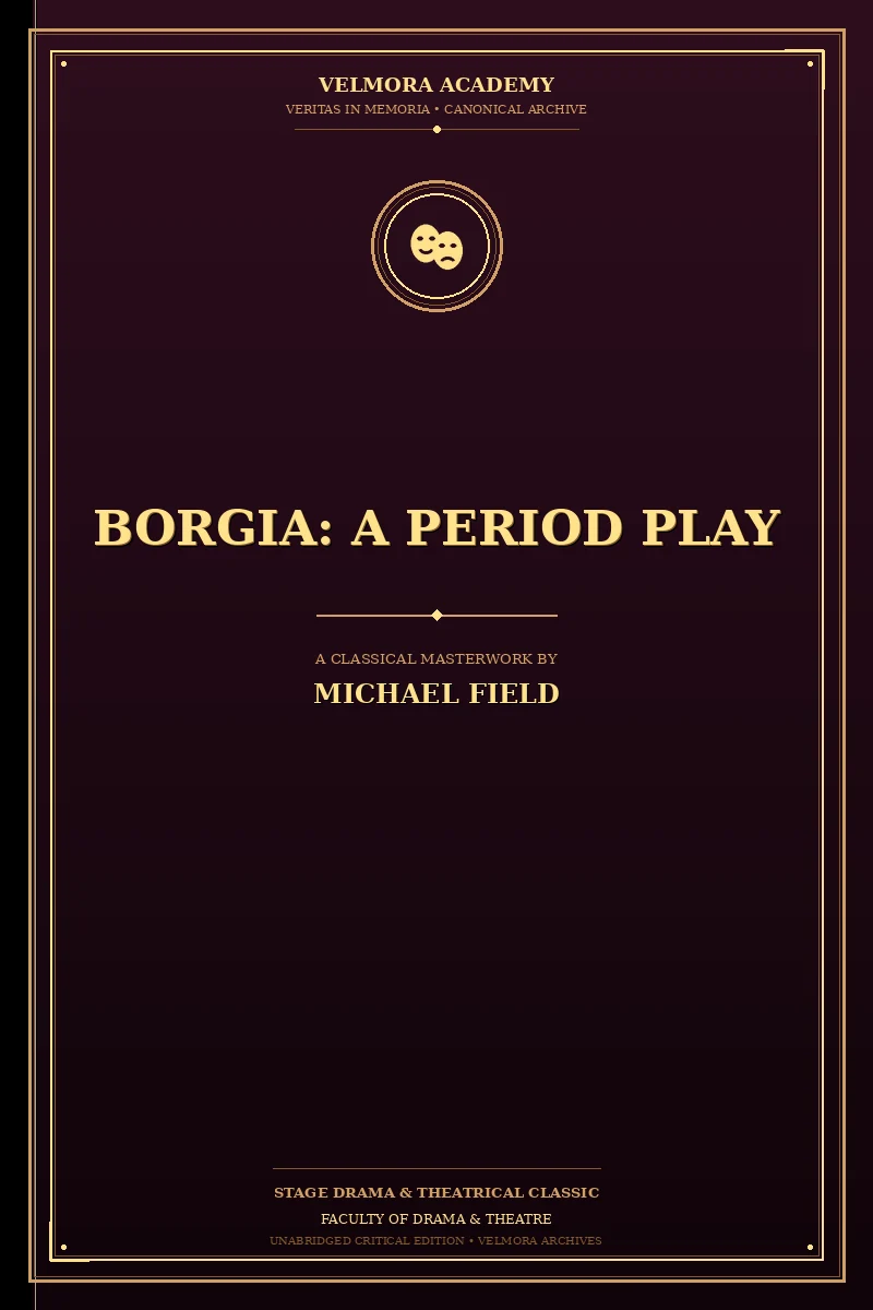 Cover of Borgia: A Period Play