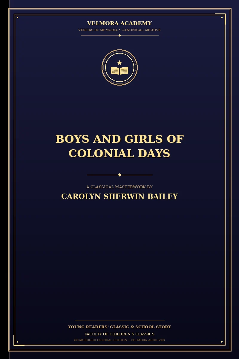 Cover of Boys and Girls of Colonial Days