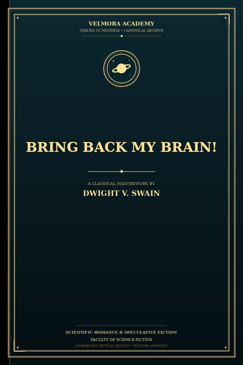 Cover of Bring Back My Brain!