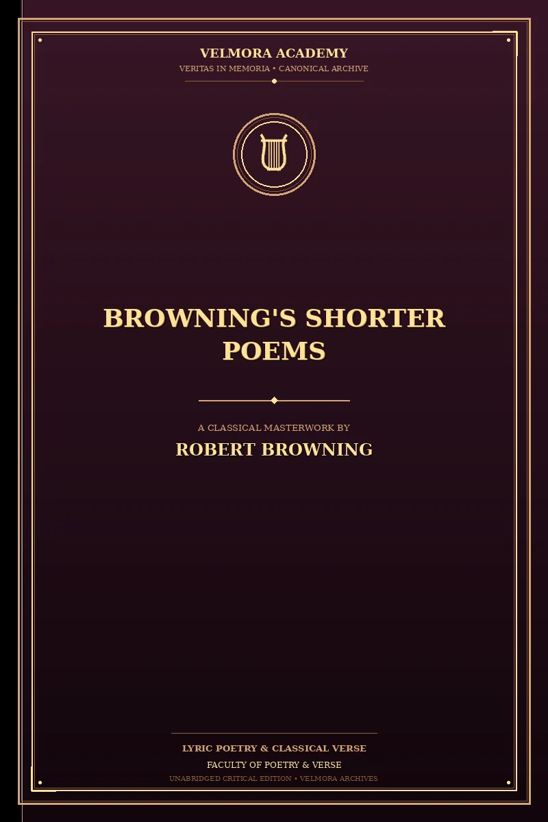 Cover of Browning's Shorter Poems