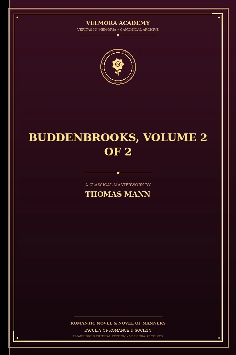 Cover of Buddenbrooks, volume 2 of 2