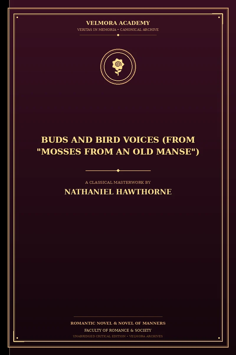 Cover of Buds and Bird Voices (From "Mosses from an Old Manse")