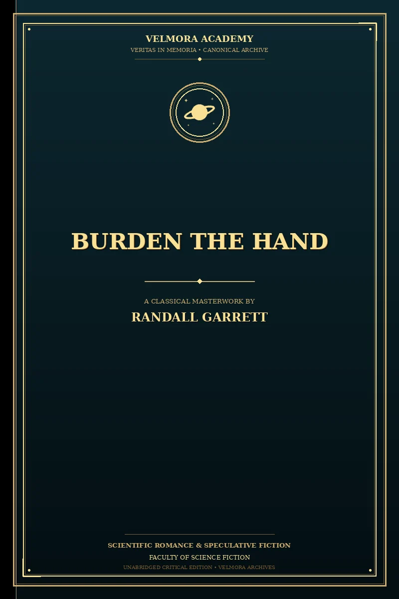 Cover of Burden the hand