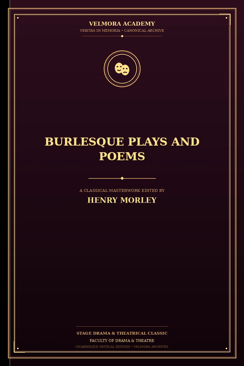 Burlesque Plays and Poems