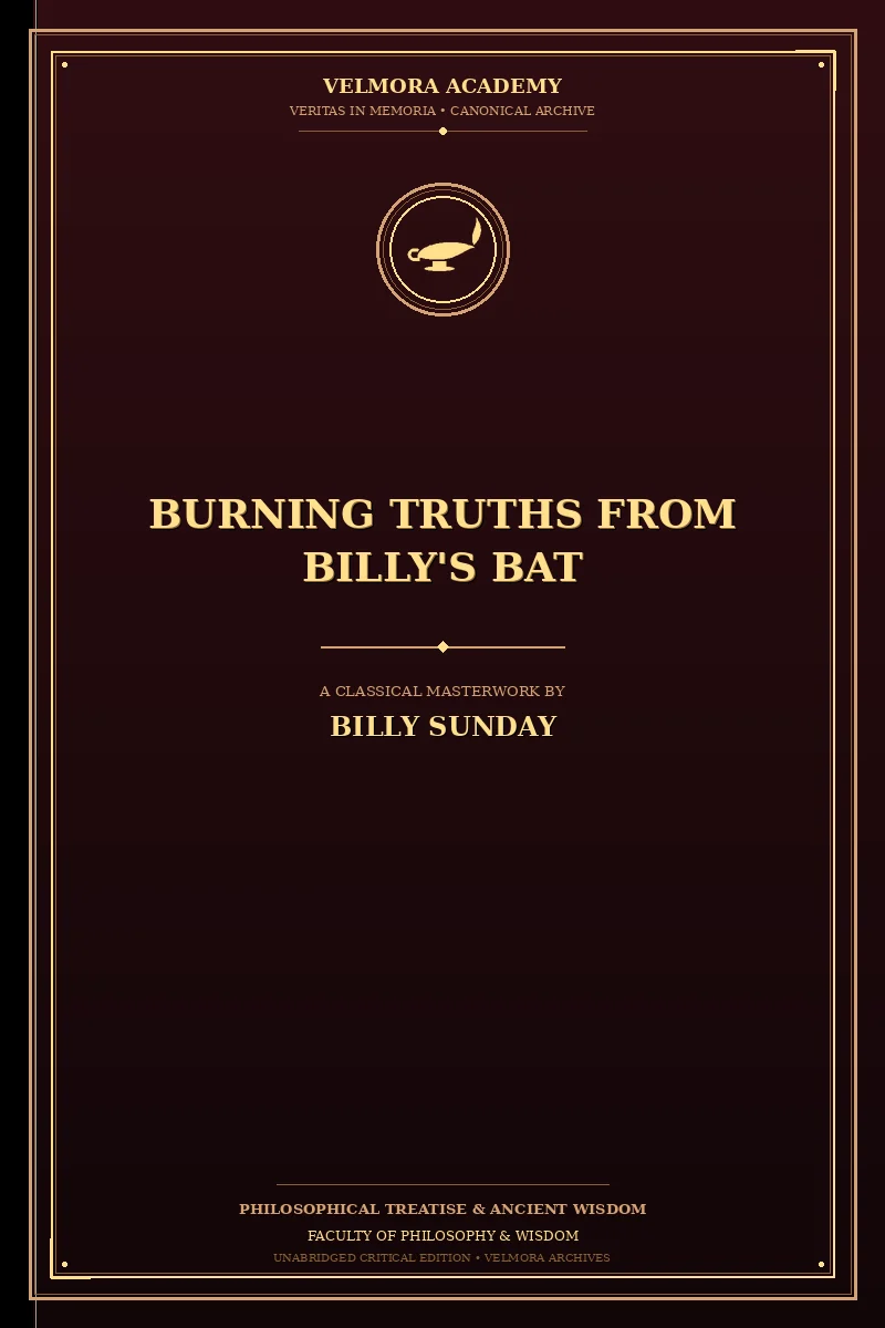 Cover of Burning truths from Billy's bat