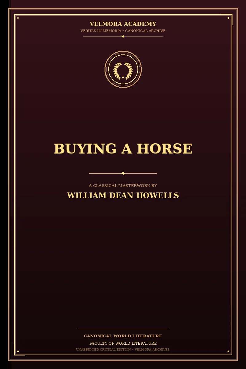 Cover of Buying a Horse