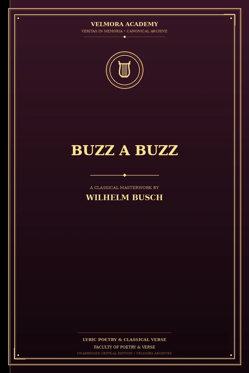 Cover of Buzz a Buzz