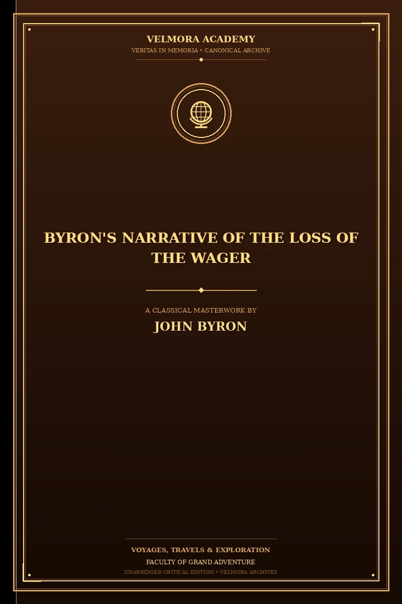 Cover of Byron's Narrative of the Loss of the Wager