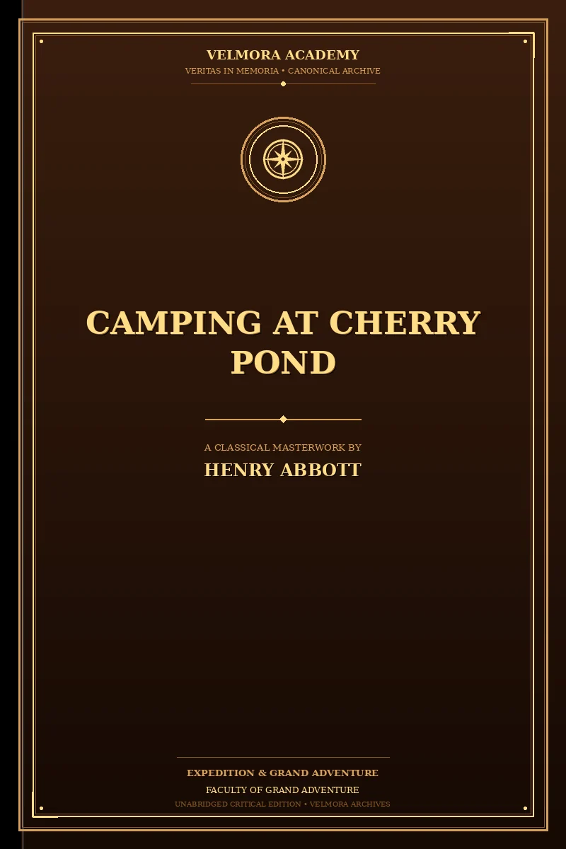 Camping at Cherry Pond