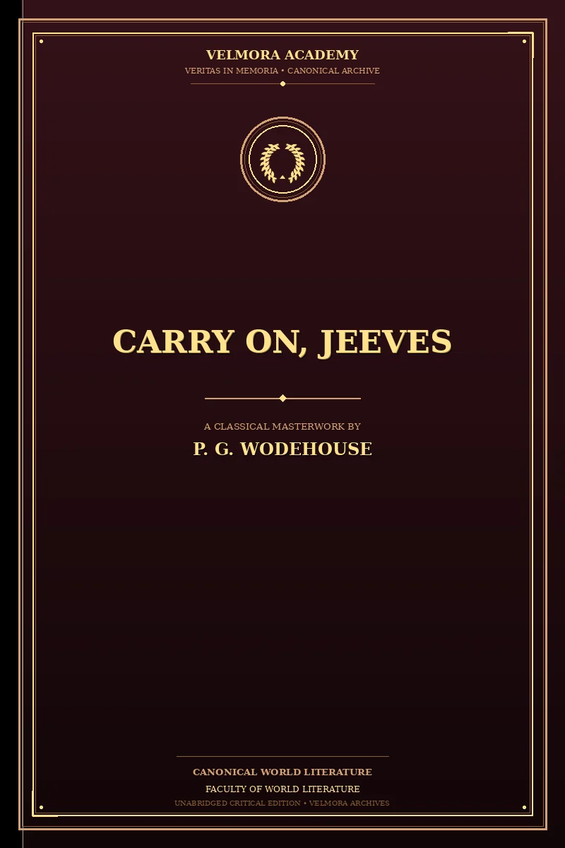 Cover of Carry On, Jeeves