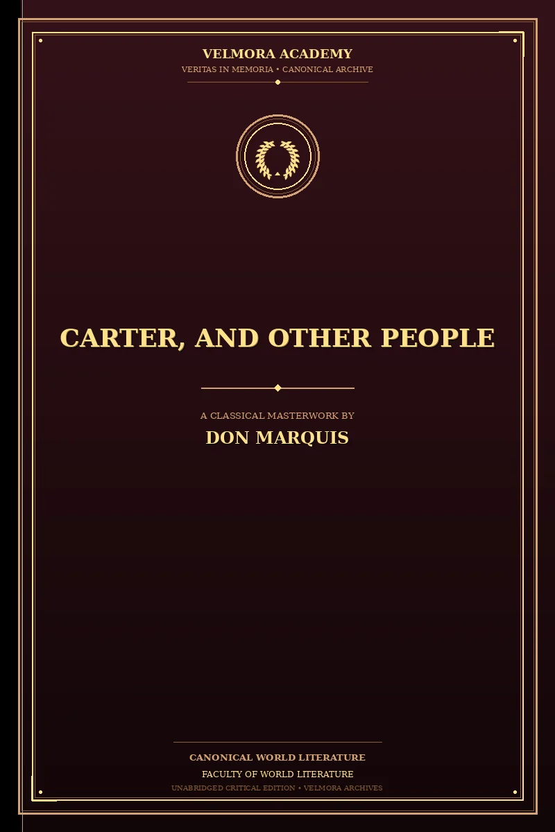 Carter, and Other People
